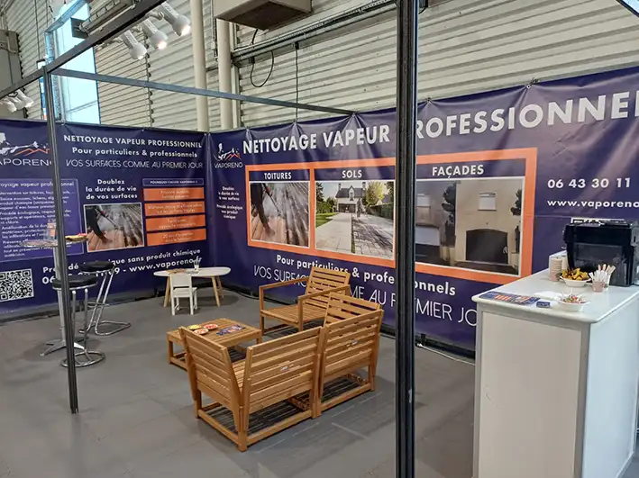 Nettoyage vapeur Vaporeno Stand vaporeno