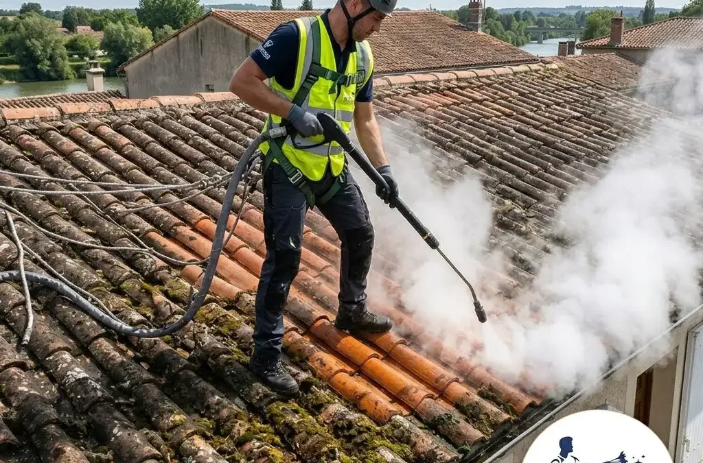 Nettoyage de toiture à Agen : pourquoi la vapeur révolutionne l&rsquo;entretien de vos tuiles ?