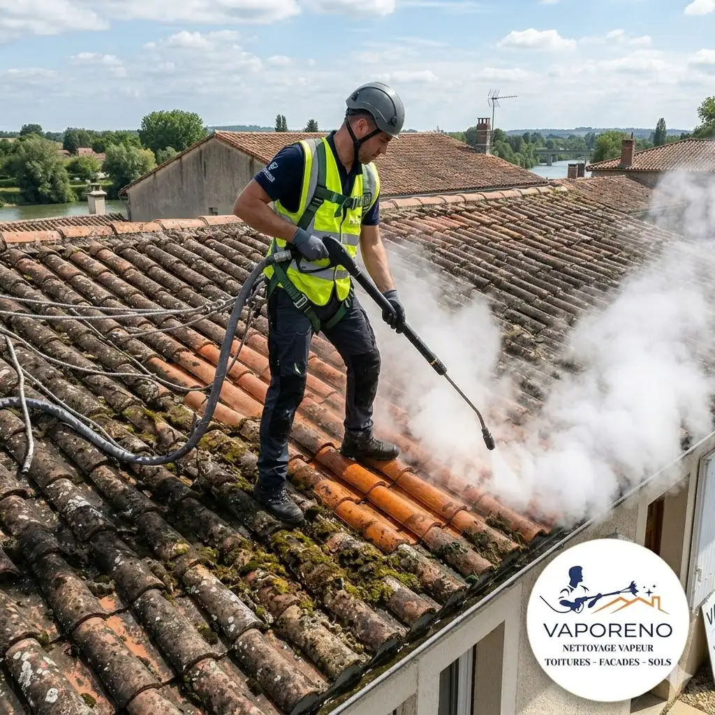 vaporeno nettoyage vapeur sur Agen Lot-et-Garonne Nettoyage de toiture sur la commune d'Agen